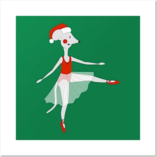 Christmas Ballerina Mouse Digital Art | Christmas Special | illusima Posters and Art